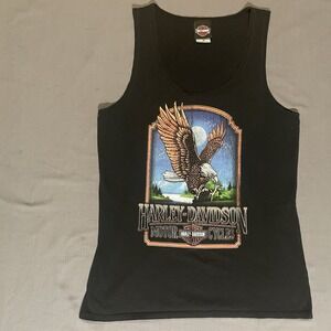 Harley Davidson Womens Tank Top Size 3XL Eagle Print Bowling Green Kentucky